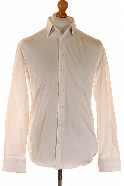 LAWRENCE GREY Pánská bílá košile dlouhý rukáv elegantní business vypasovaná Velikost 39 | LAWRENCE GREY | obrázek 2