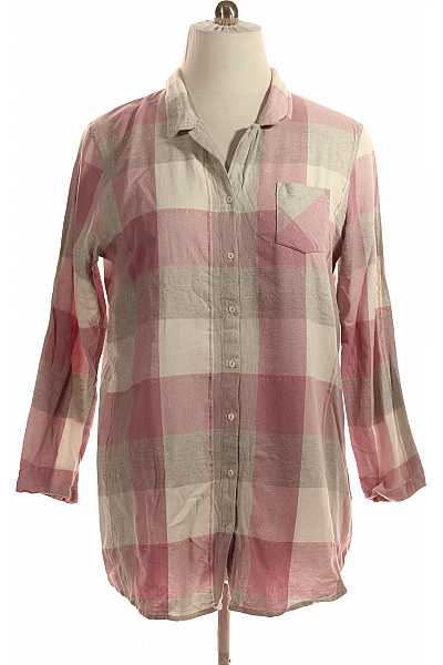 F&F Kostkovaná Dámská Košile Barevná Vel. L