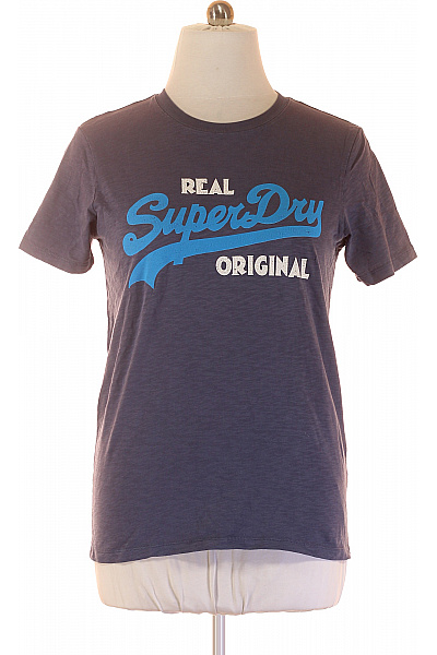 SUPERDRY Pánské Tričko S Potiskem Modré Vel. L