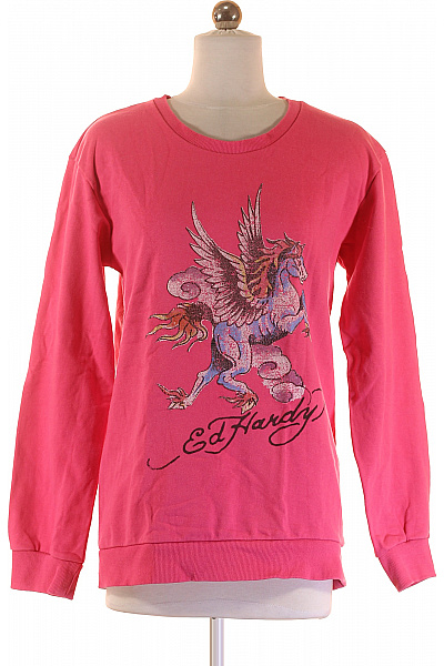 Dívčí Mikina Růžová Ed Hardy Second Hand