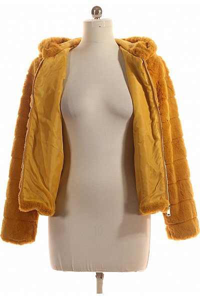 Dámský Kabát Žlutý Vel. M