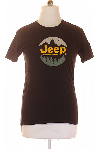 Jeep Pánské Tričko Černé Second Hand Vel. L