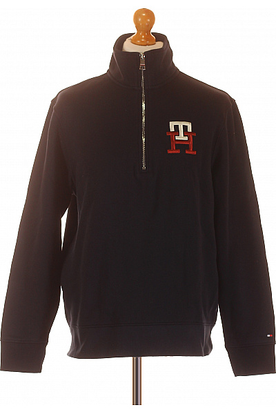 Pánská Mikina Modrá TOMMY HILFIGER Second hand Vel. M