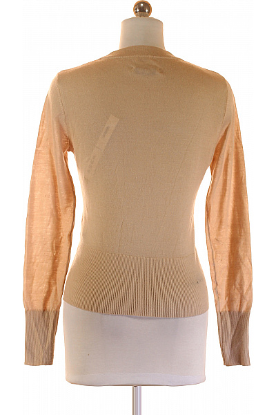 Pletená Halenka Meriná Béžová Vel. S