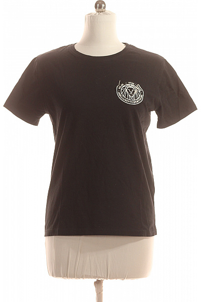 VERSACE Dámské Tričko S Potiskem Černé Vel. M