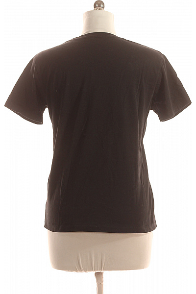 VERSACE Dámské Tričko s Potiskem Černé Vel. M