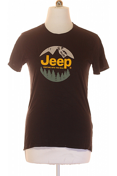 Pánské Tričko Černé Jeep Second Hand