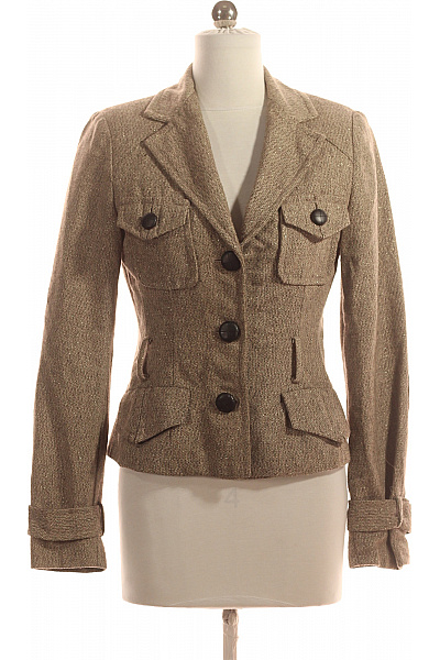 Teplé Dámské Sako Šedé Vel. S