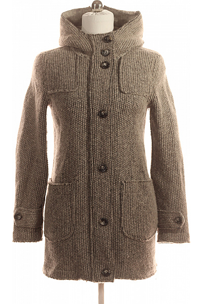 GAS Dámský Dlouhý Kabát Šedý