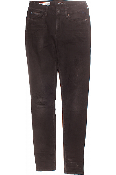 Roztrhané Dámské Džíny Černé REPLAY Vel. 28/30