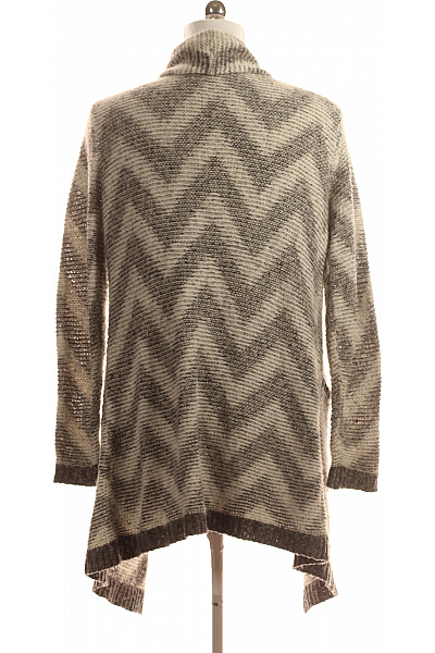 Dámský Cardigan Černobílý Second hand Vel. M