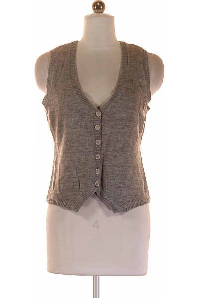 BONPRIX Kratká Dámská Vesta Šedá Second hand Vel.  36/38