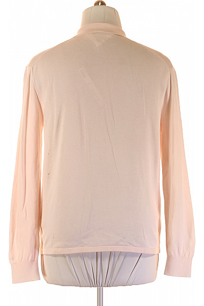 TOMMY HILFIGER Pánský Svetr Růžový Second hand Vel. M