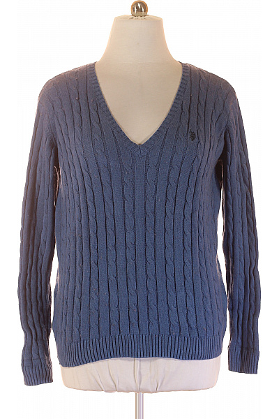 Pánský Svetr Modrý U.S.POLO ASSN. Vel. XXL