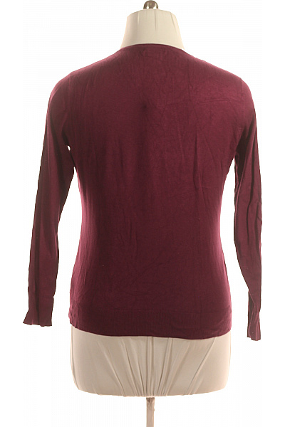 Dámský Pulovr Vínový Vel. 46