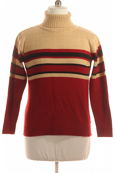 Dámský Svetr Červený Second Hand Vel. XL