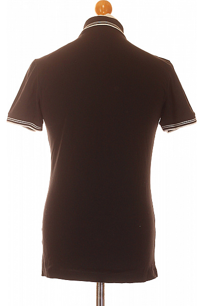 Hugo Boss Pánské Tričko s Límečkem Černé Vel. S