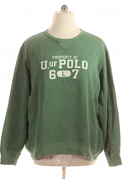 Pánská Mikina Bez Zapínání Zelená POLO CLUB Royal Berkshire Vel. XL