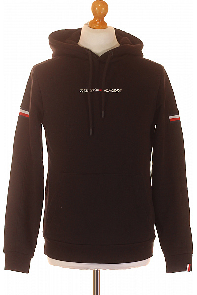 TOMMY HILFIGER Pánská Mikina Černá Second hand Vel. S