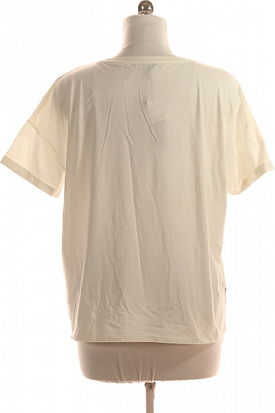 COMMA Dámské Tričko s Potiskem Bílé Second hand Vel. 42