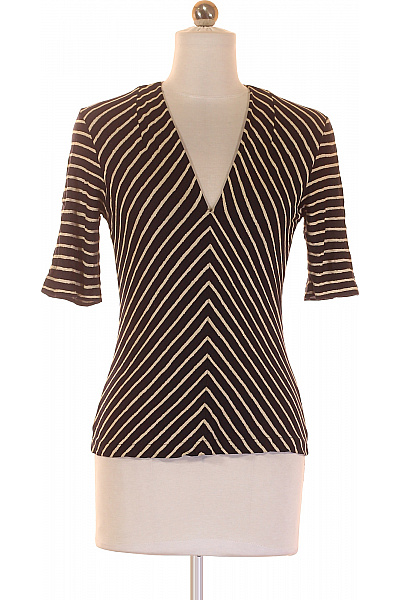 S.OLIVER Jednoduché Dámské Tričko Černé Vel. 36