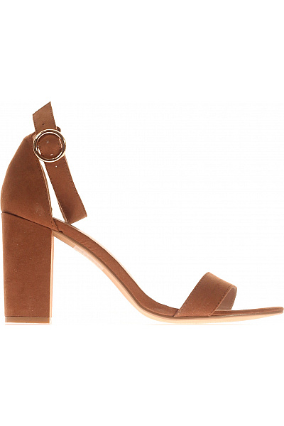 Dámské Boty Kožené Hnědé Second Hand Vel. 39