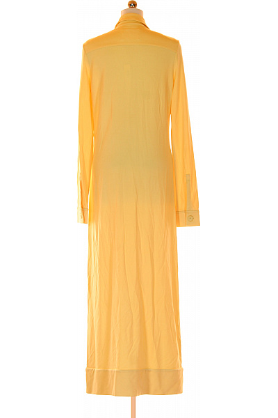 JIL SANDER Košilové  Šaty Žluté Second hand Vel. 38