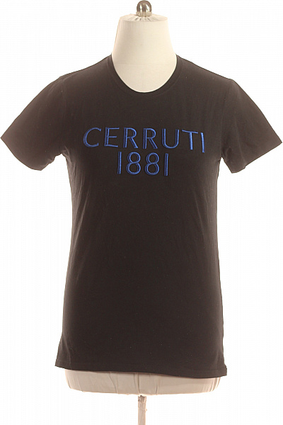 CERRUTI Pánské Tričko S Potiskem Černé Vel. L