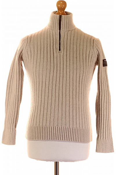 ECOALF Pánský Svetr Vlněný Béžový Vel. M