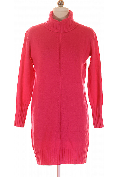 Pletené šaty Kašmírové Růžové Vel. 34