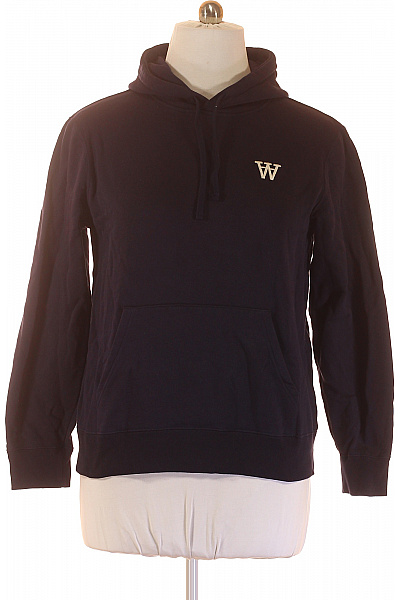 Pánská Mikina Bez Zapínání Modrá WOOD Vel. M