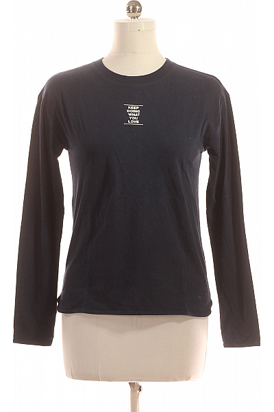 Jednoduché Dámské Tričko Modré S.OLIVER