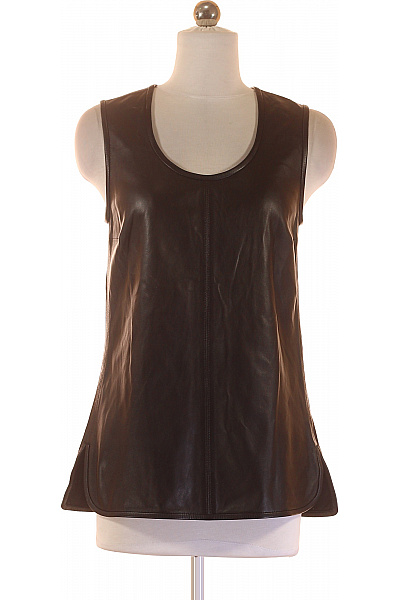 JOSEPH Dámské Tričko Kožené Černé Vel. 36