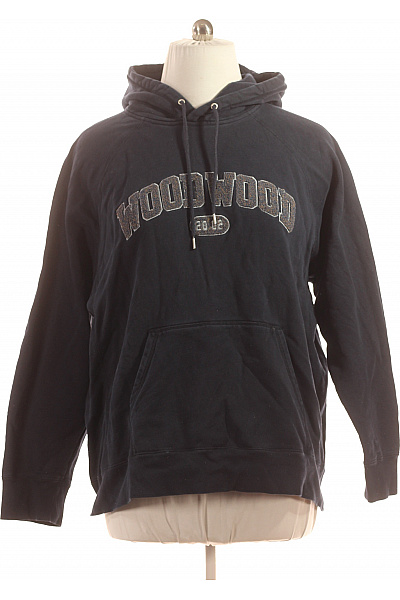 WOOD Pánská Mikina Bez Zapínání Modrá Vel. XXL