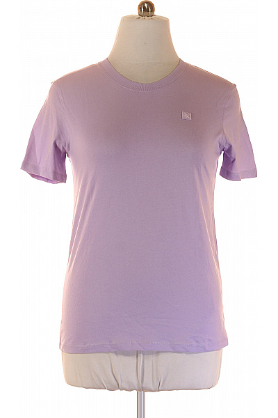 Jednoduché Dámské Tričko Fialové Calvin Klein Vel. L