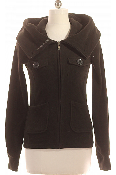 Dámská Mikina Rozepínací Černá Vel. M