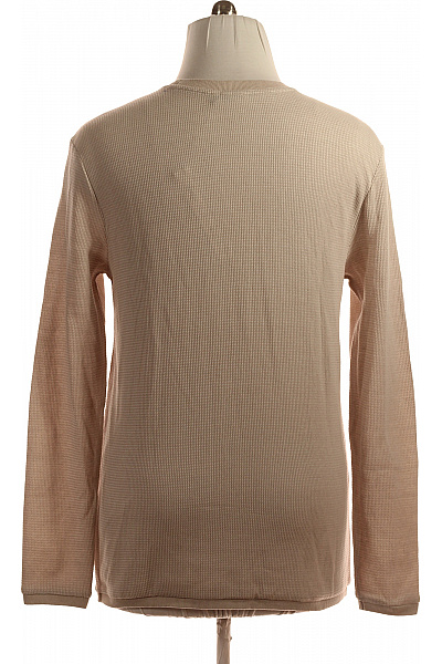 Pánská Mikina Bez Zapínání Béžová Vel. L