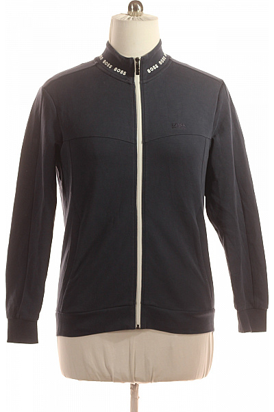 Pánská Mikina Na Zip Modrá Hugo Boss Vel. M