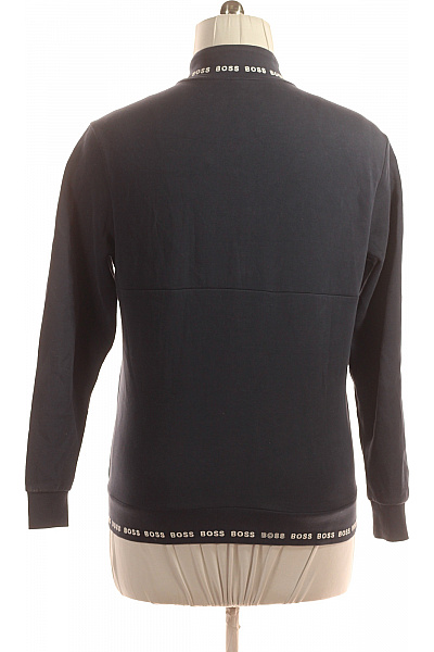 Pánská Mikina Na Zip Modrá Hugo Boss Vel. M