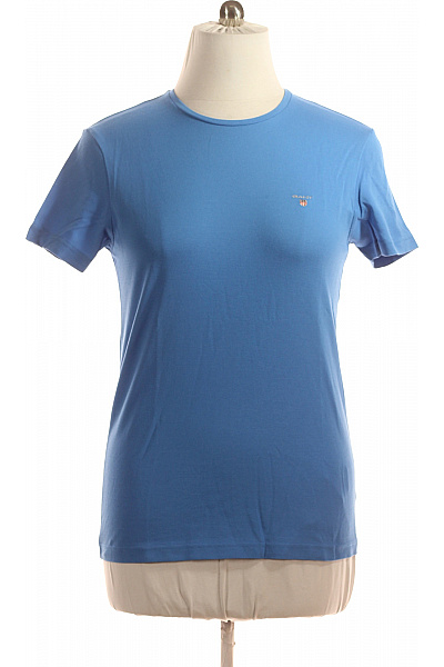 GANT Jednoduché Pánské Tričko Modré Second Hand Vel. L