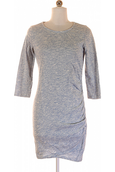  Šaty Pletené Modré Vel. 36/38