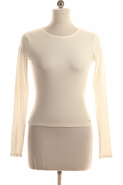 Hollister Jednoduché Dámské Tričko Bílé