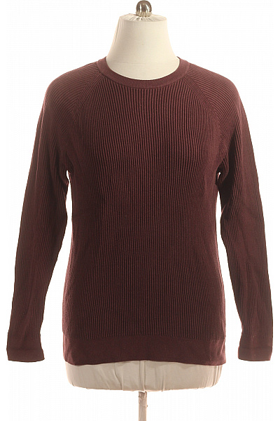 S.OLIVER Pánský Pulovr Vínový Second Hand Vel. XL