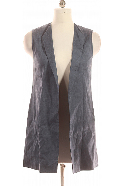 LUISA CERANO Kratká Dámská Vesta Modrá Vel. 38