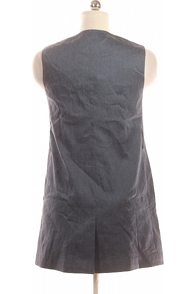 LUISA CERANO Kratká Dámská Vesta Modrá Vel. 38