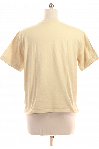 Guess Dámské Tričko s Potiskem Béžové Vel. L