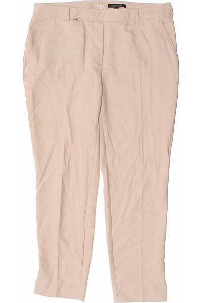 Dámské Kalhoty Rovné Béžové COMMA Vel. 42