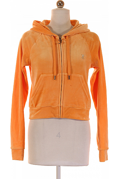 Juicy Couture Dámská Mikina Rozepínací Oranžová Vel. S