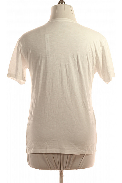 Pánské Tričko Bílé BOMBOOGIE Second hand Vel. L