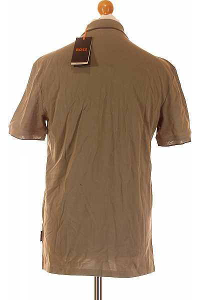 Pánské Tričko Khaki Hugo Boss Second hand Vel. M